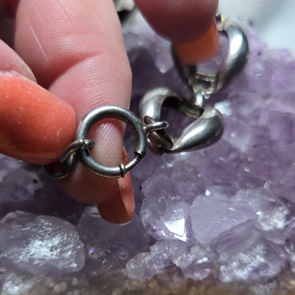 Elegant Sterling Silver Link Bracelet - Picture 2 of 5